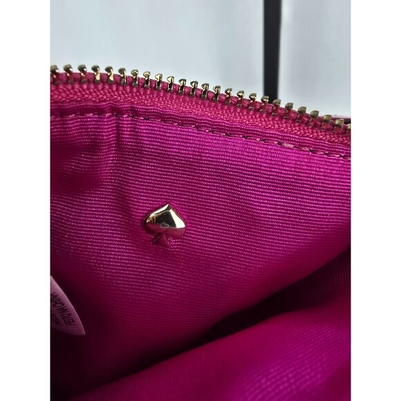 Kate Spade New York Pink Glitterball Sparkle Coin Purse - Picture 12 of 12